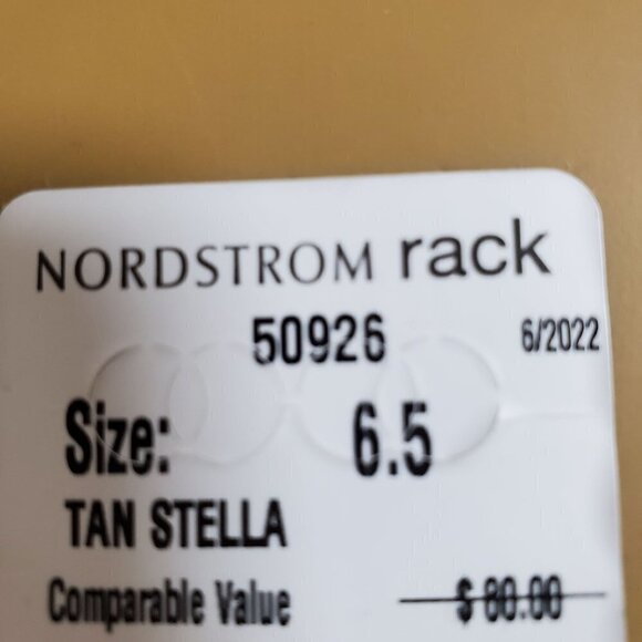 dv Tan Stella Flat Slide Sandal Shoe Faux Leather Non-Skid Womens 6.5 NWT $90 - Picture 4 of 6